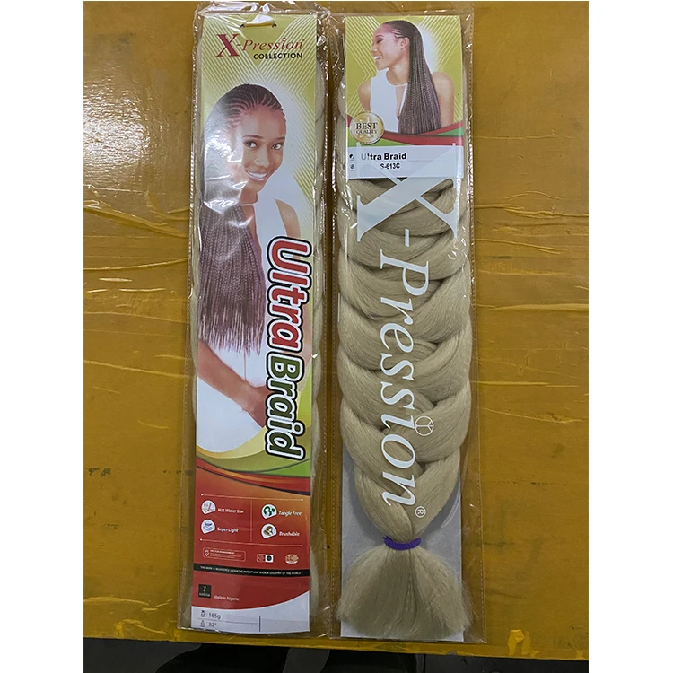 Ombre Xpression Synthetic 24inch Pure Color Long Jumbo Braiding False Hair Extention For Braids