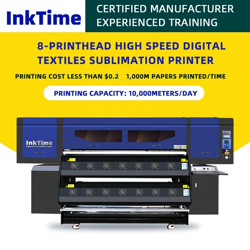 Brand New Inktime Sublimation Paper Roll 1000m/Roll 35gsm Sublimation Paper For Textile Printing