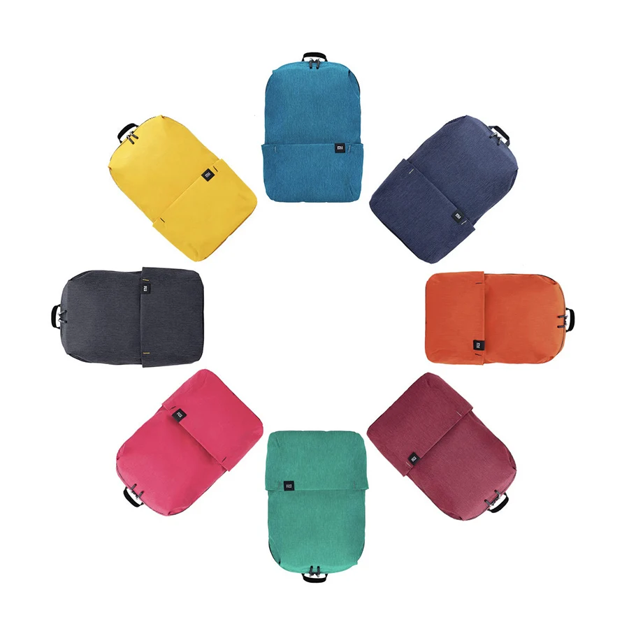 Original new Xiaomi youpin Colorful Backpack 10L 165g Small Size Mi Shoulder Leisure Sport For Men Female Bag