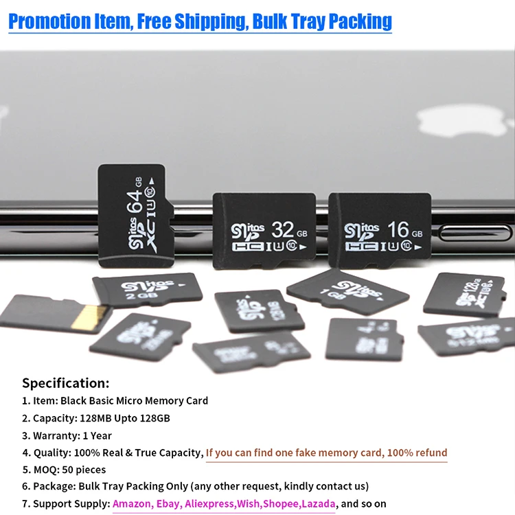 Free Shipping Meivui Basic Micro TF SD Memory Card 1GB 2GB 4GB 8GB 16GB Memoria 32GB 64GB 128GB Micro TF SD Flash Memory Card