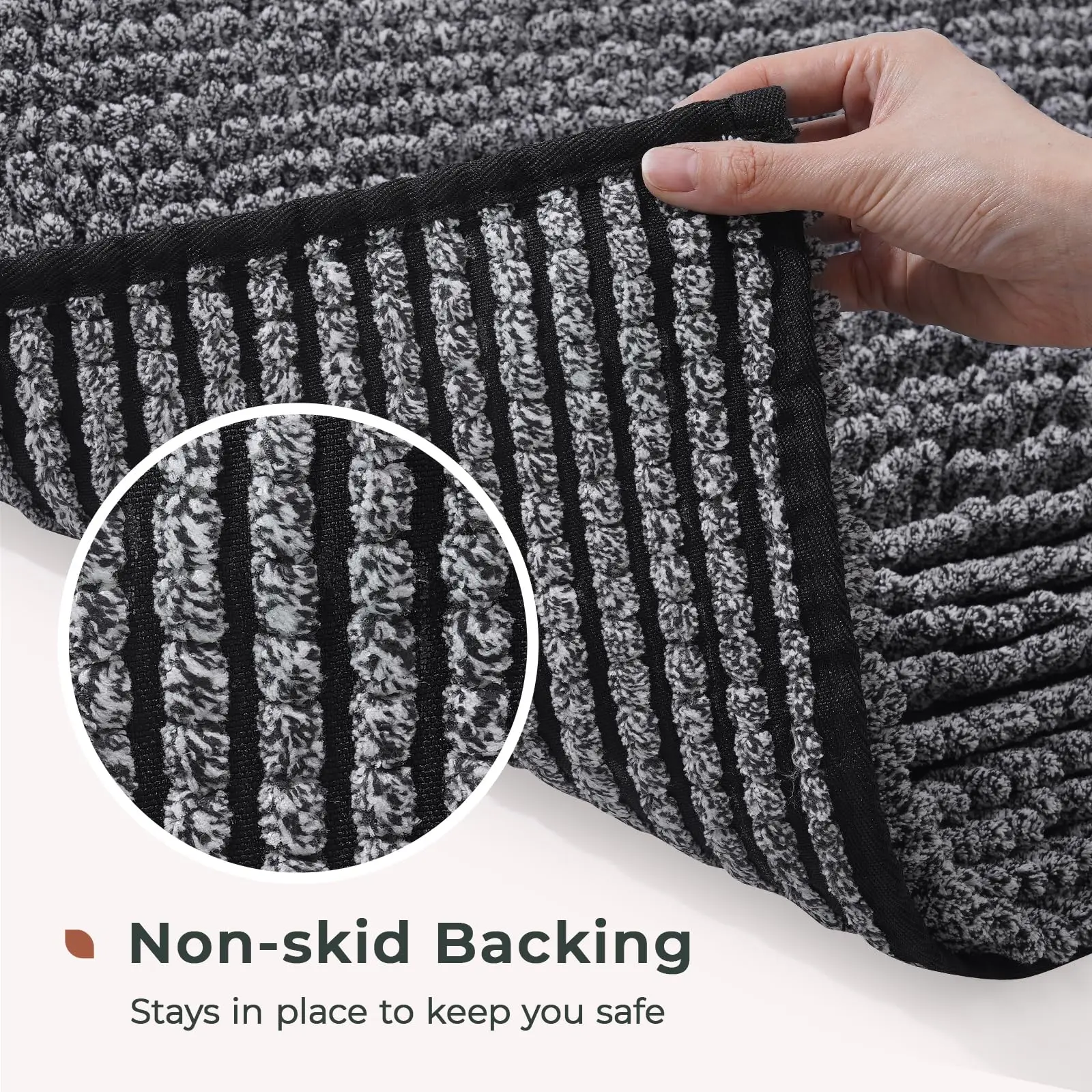 Thick Soft Absorbent  Quick Dry Microfiber Mats Machine Washable Rugs for Shower Floor Bathroom Bathmat Accessories Decor