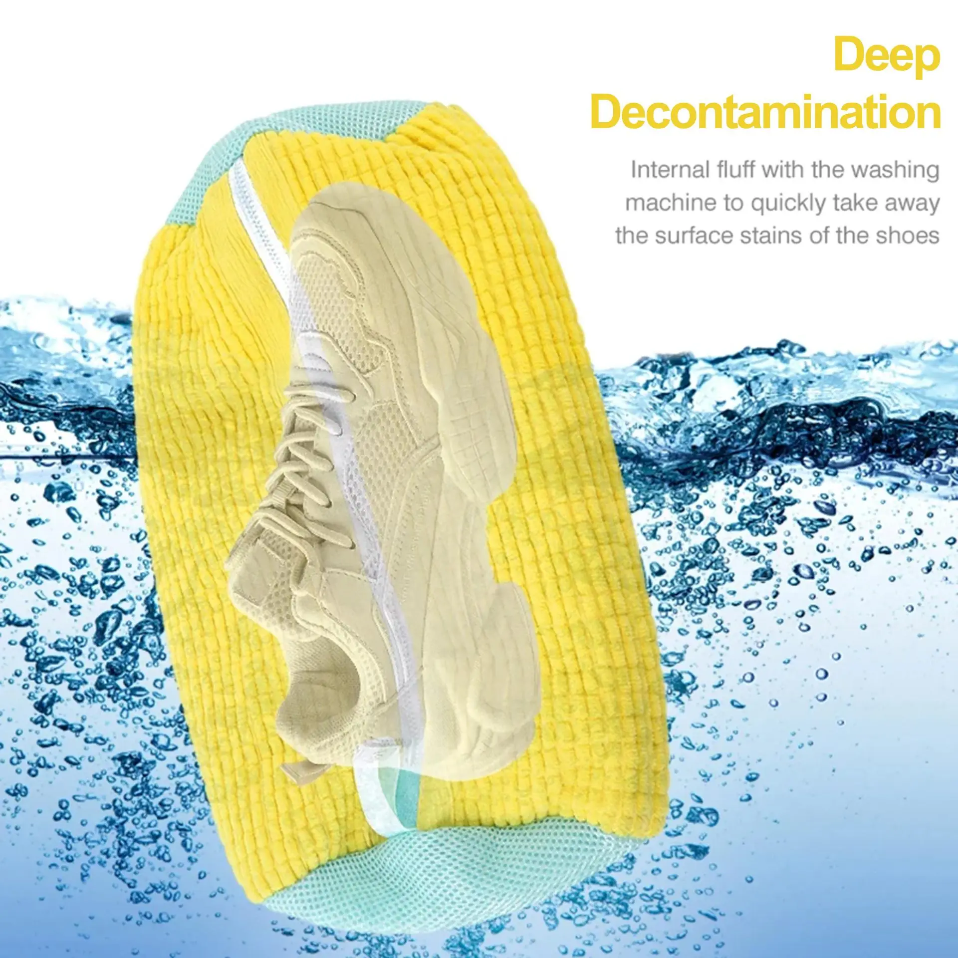 Anti-Deformation Laundry Bag Polyester Shoe Bag for Washing Machine Washing Protects Shoes Baskets Shoe Washing Bag