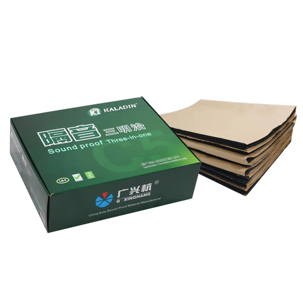 Best-selling  C5  Black Waterproof Sound Deadening Material Vibration Absorption Three In One Sheet