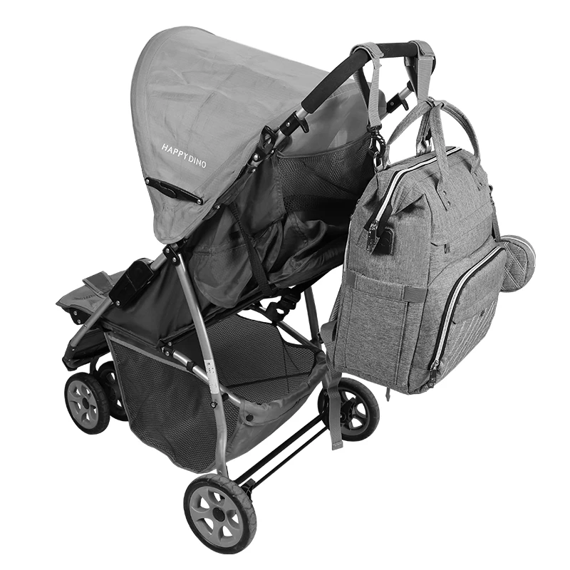 One drop shipping detachable pouch multifunction baby bags Large capacity waterproof baby diaper bag