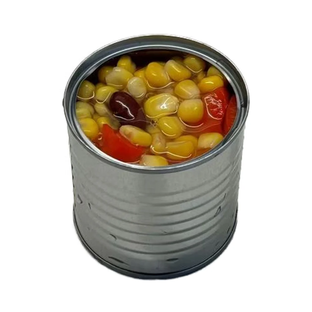 Свежие консервированные 185 г красной почки красный перец сладкая кукуруза-смешанные овощи консервированная банка Легко открывающаяся