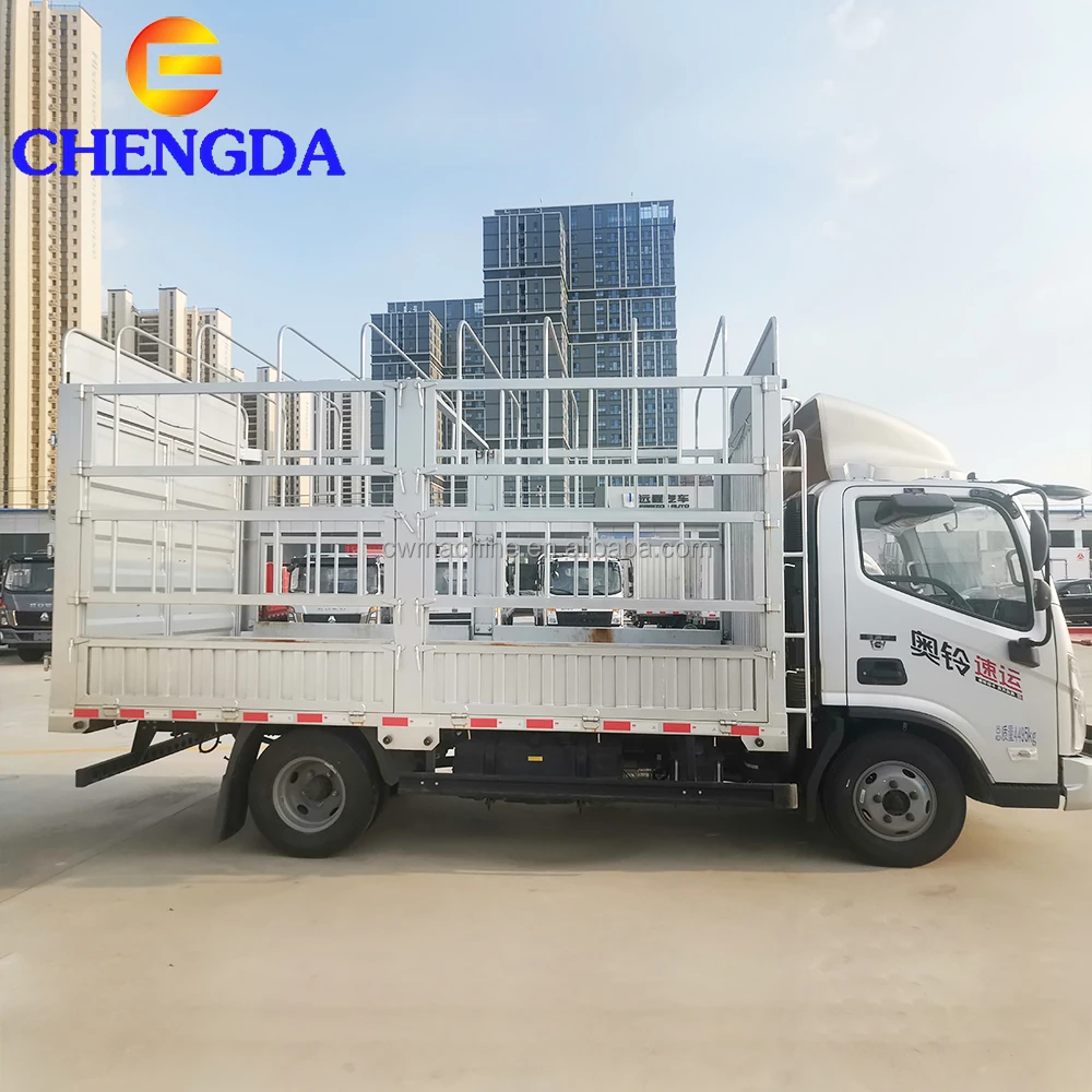 New 4*2 4*4 Diesel Electric 6 Wheels 5 6 8 10 Tons Foton Mini Light Fence Truck Cargo Trucks For Sale