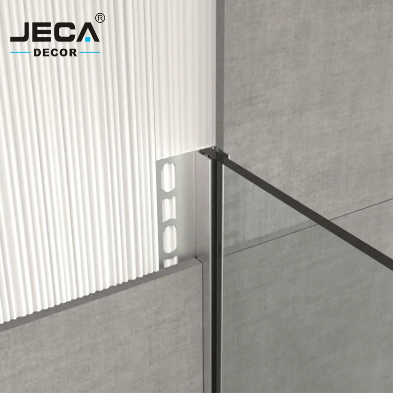 Foshan Manufacturer JECA U Channel Shower Wall Profiles For Decoration 304/316 Aluminium Shower Wall Profiles