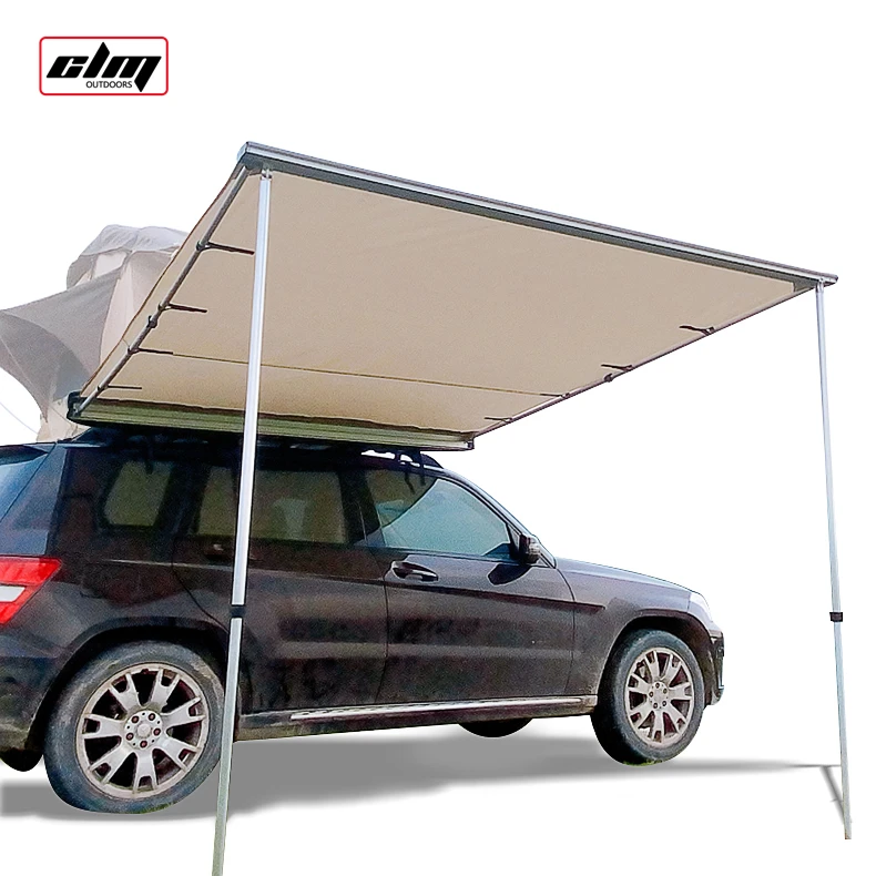 CLM Heavy Duty Outdoor Camping Vehicle Awning Rooftop Retractable 4wd 4x4 Car Side Awning for Jeep/SUV/Truck/Van