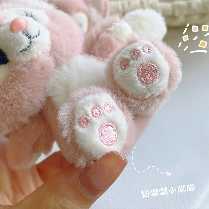 Mini Linabell Backpack Keychain 3D Design Cartoon Doll Stuffed Toys Fox Animal Plush Toy