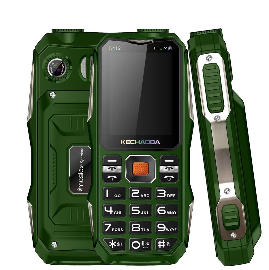 KECHAODA K112 Новые Модные телефоны разблокированный большой аккумулятор 32 + Мб с фонариком OEM card