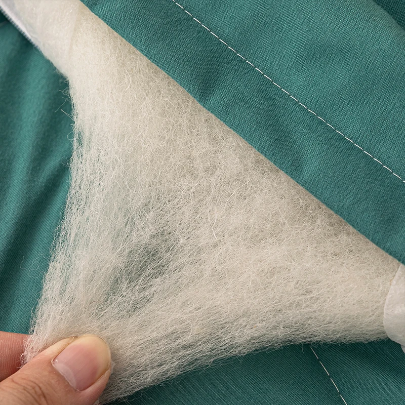 Cotton European Style Light Luxury Geometric Quilted 100% Wool Quilts Christmas Queen ultralight quilt