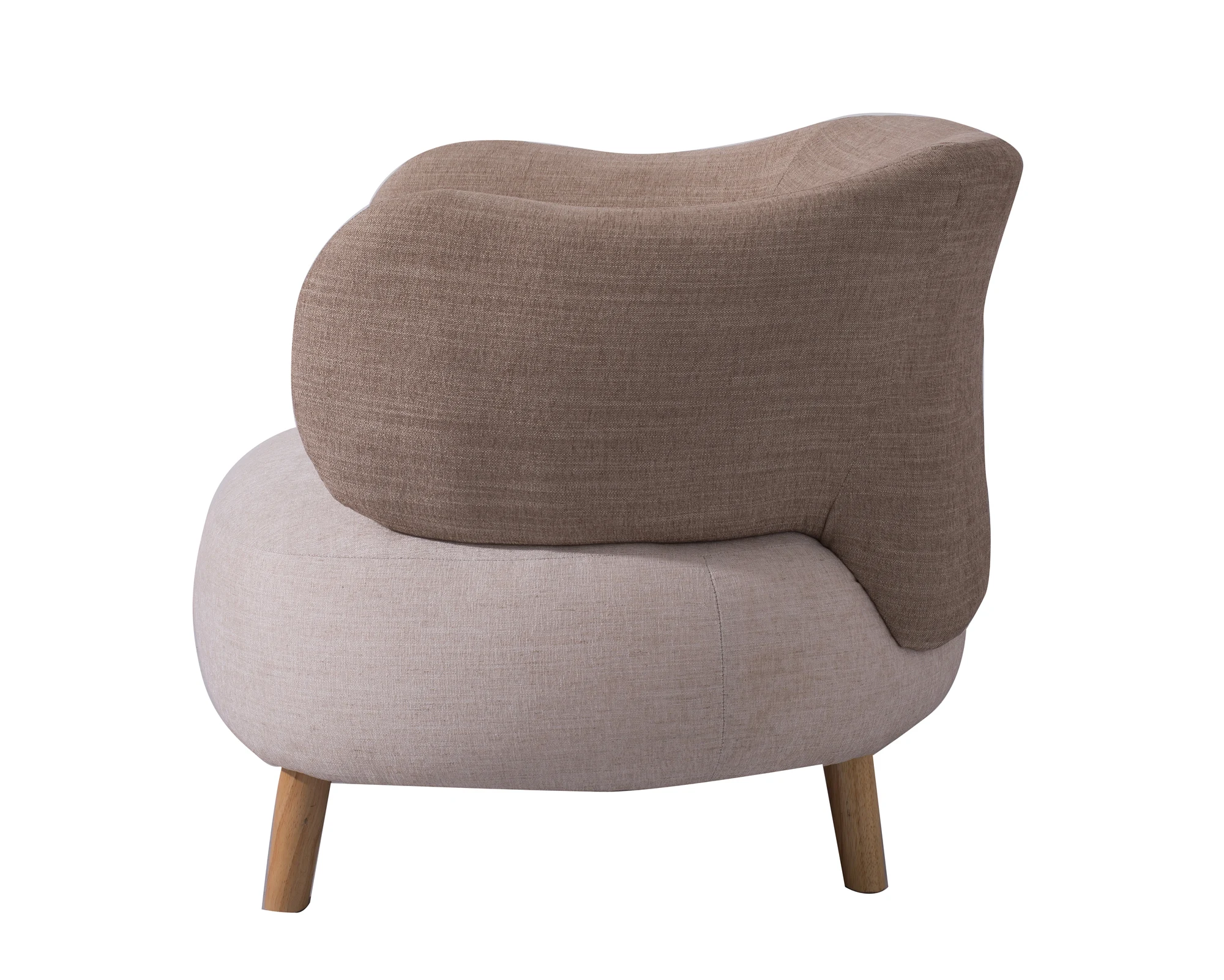 Nisco Living Room Furniture Lounge chair with solid wood legs