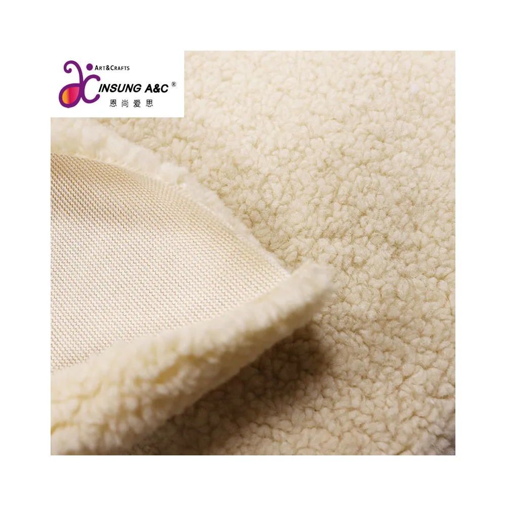 wholesale knit plain dyed lining blanket sherpa  100 polyester sherpa fleece fabric for Winter