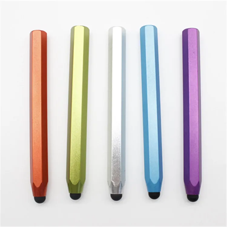 Touch Pen Stylus for Tablets Smartphones Universal Aluminium Rubber Tip Light