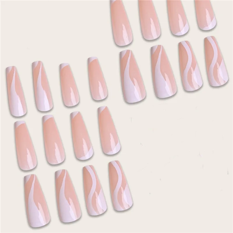 Latest Fashion fast delivery wholesale Private Label New arrival  False Nails Coffin Almond Ballerina Artificial Fingernails