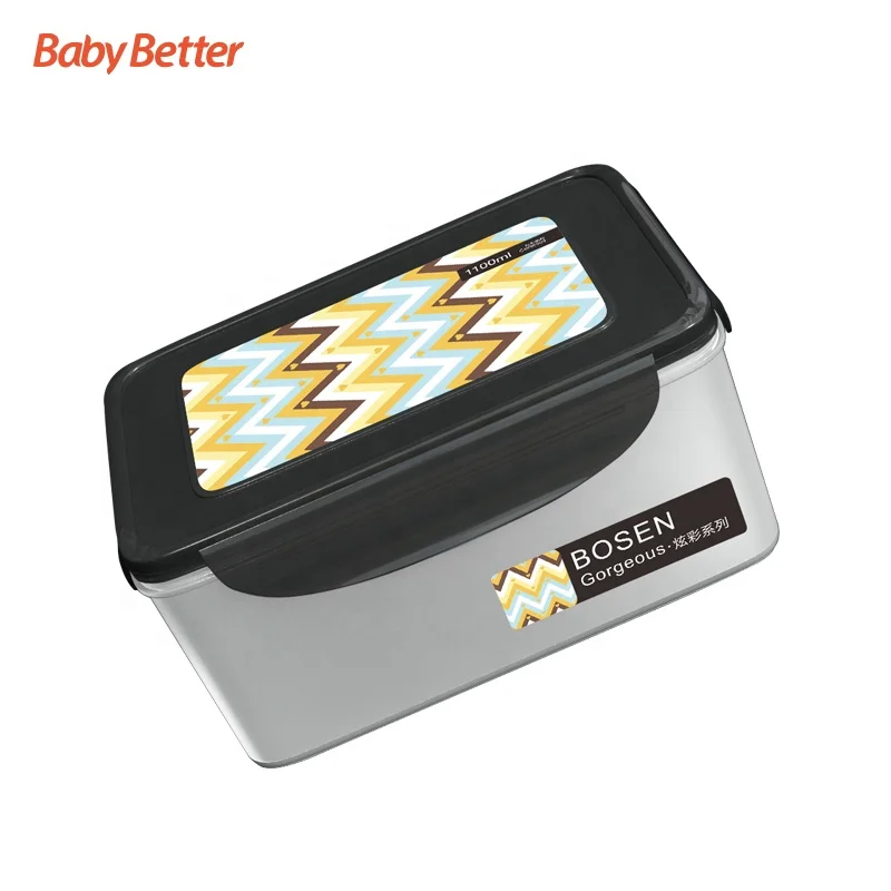 BabyBetter Well Sealed Easy Snap Lock Clear Plastic Container Sandwich Containers