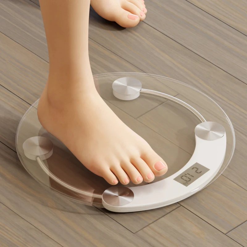 Household Simple Design 180kg Glass Digital Body Cheap Digital Bathroom Weight Scales