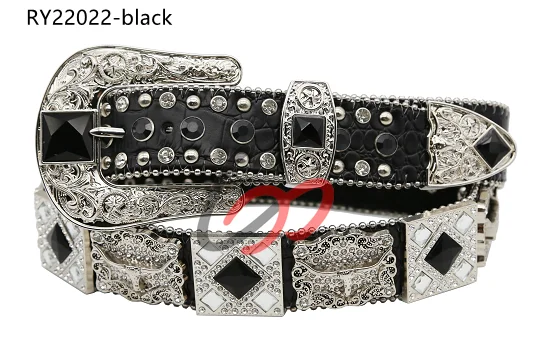 New Trend Bling Bling Rhinestone Belt Men Women Western Cowboy Cowgirl custom belts Crystal Studded Leather Diamond Belt