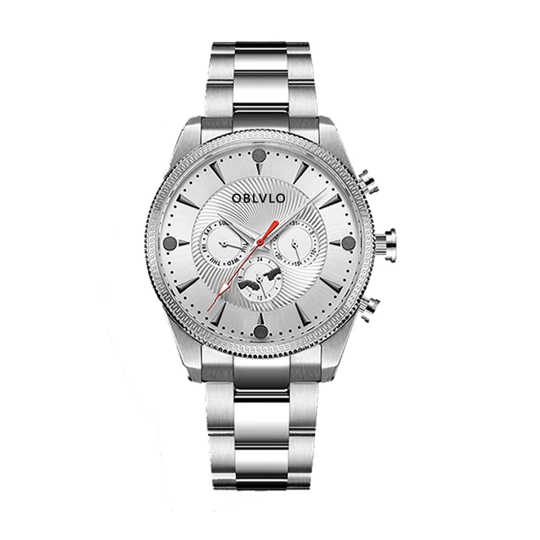 Waterproof Stainless Steel Watchband Sapphire Crystal Glass Luxury Customized Case Fashion Men Automatic Mechanical Watches