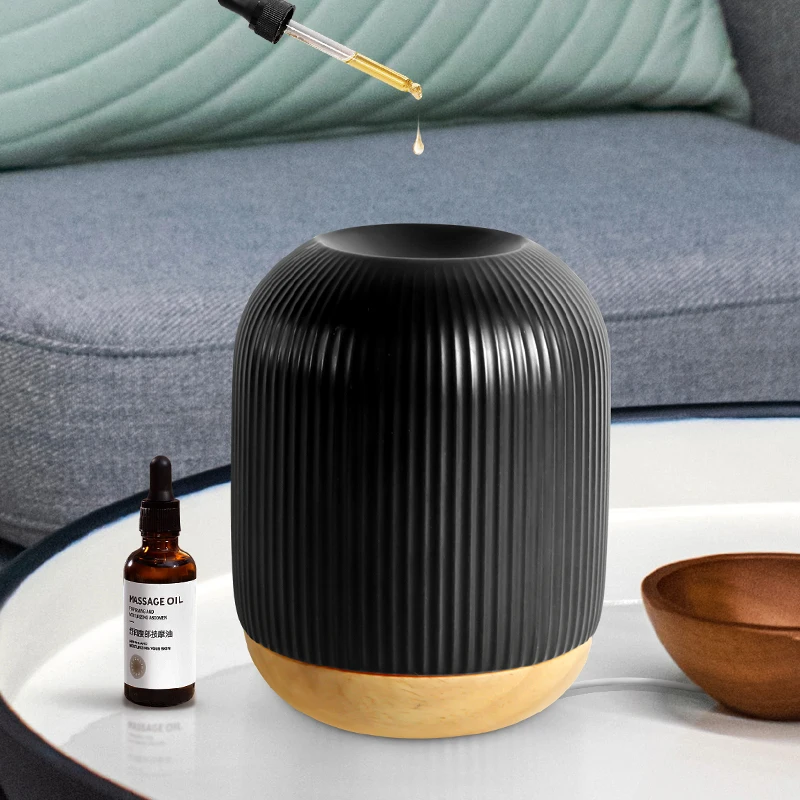 Customize Black Wax Melt Burner Small Size Home Decor Yoga Spa Meditation	Aromatherapy Wax Melter Oil Diffuser Table Lamp