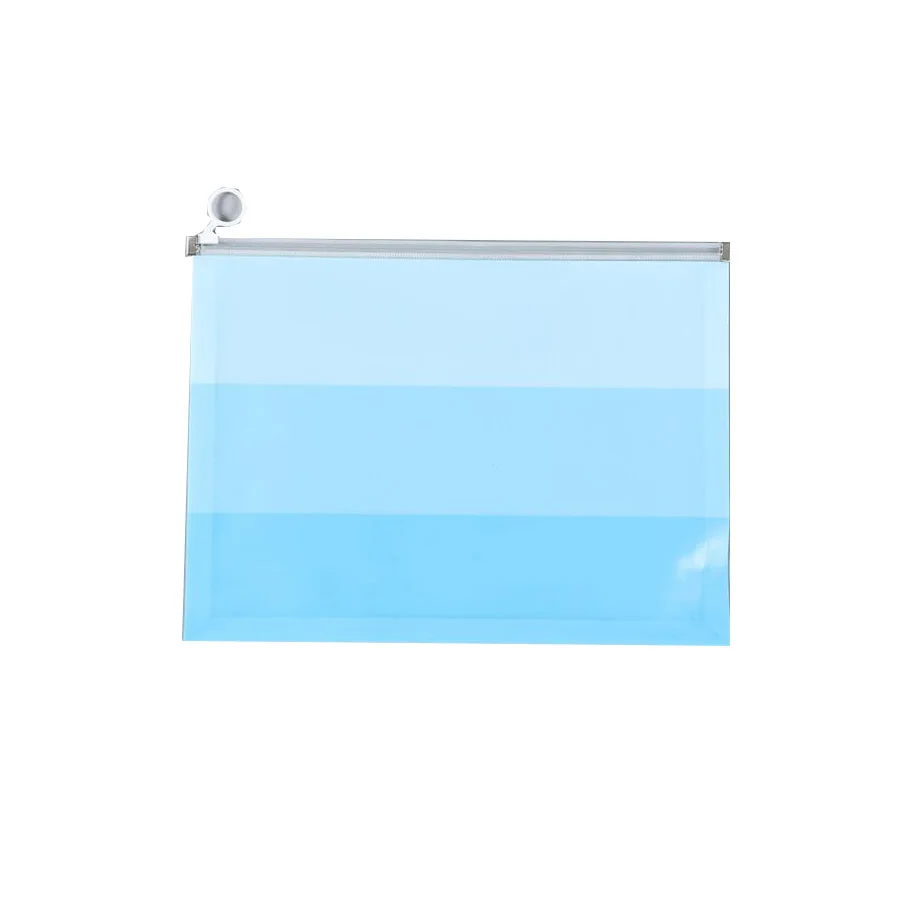 Buttons Plastic Clear Custom logo folder Snaps PP PVC Zipper File Envelope waterproof document bag