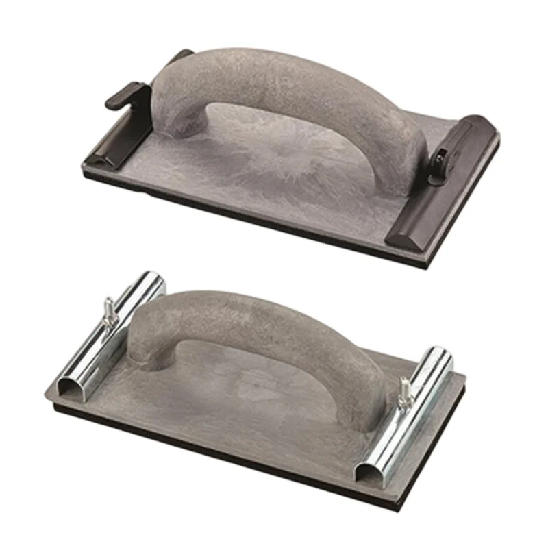 Sandpaper Holder ABS Handle with Plastic Turn-lock Clasp Black EVA Sanding Block Base Board Hand Sander