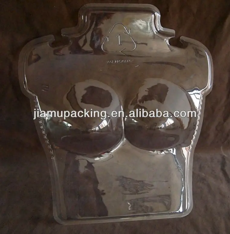 wholesale fashion clear PVC plastic blister underwear manikin