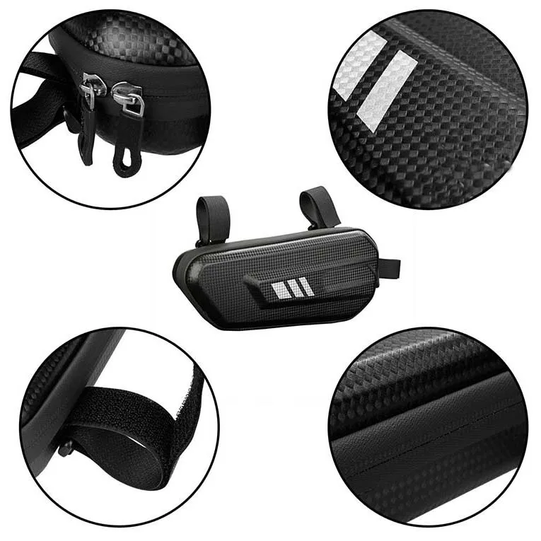 
Handlebar Bag tools bag bike rack tralangle Frame Box customized logo Leather Bicycle Hard Travel Case Bike 