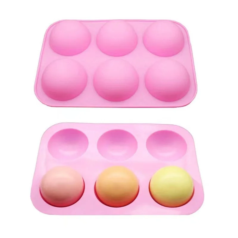 Multi purpose 6 flower silicone mold soap jelly pudding ice cream ice cream rice ball cake baking mold