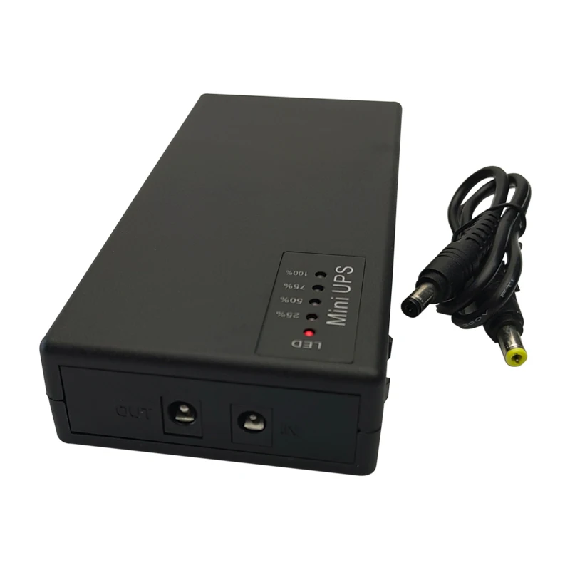CYHX Original Factory Portable DC Online 12V 3A Mini UPS 18650 Lithium Backup Battery for Modem CCTV Camera WiFi Router DVR