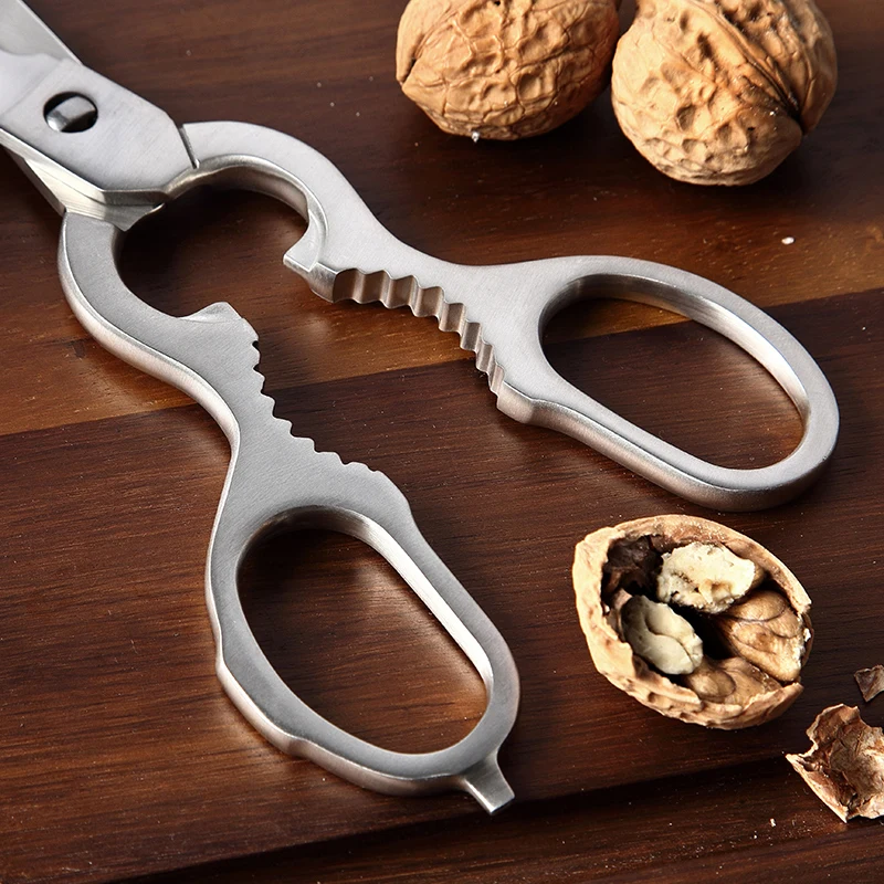 HEZHEN Multifunctional Stainless Steel Kitchen Scissors Sharp Cutting Detachable Shears