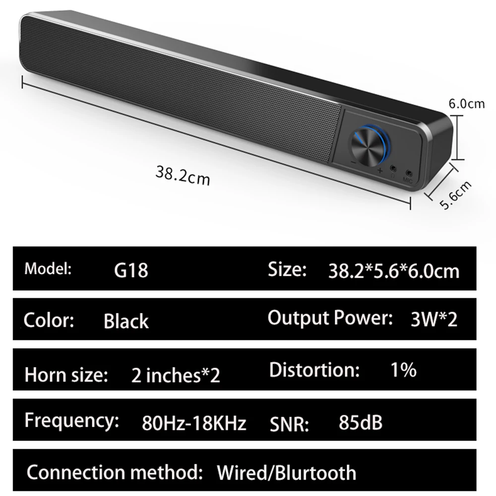 2020 ТВ звуковая панель AUX USB Проводная Беспроводная BT Колонка домашний кинотеатр объемная для ПК компьютера колонки