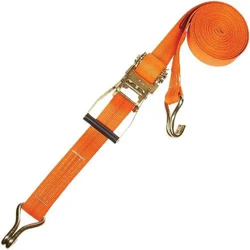 Double J Hook Tie Down Truck Ratchet Cargo Lashing Strap TOP Quality Polyester High Tensile Strength 25mm