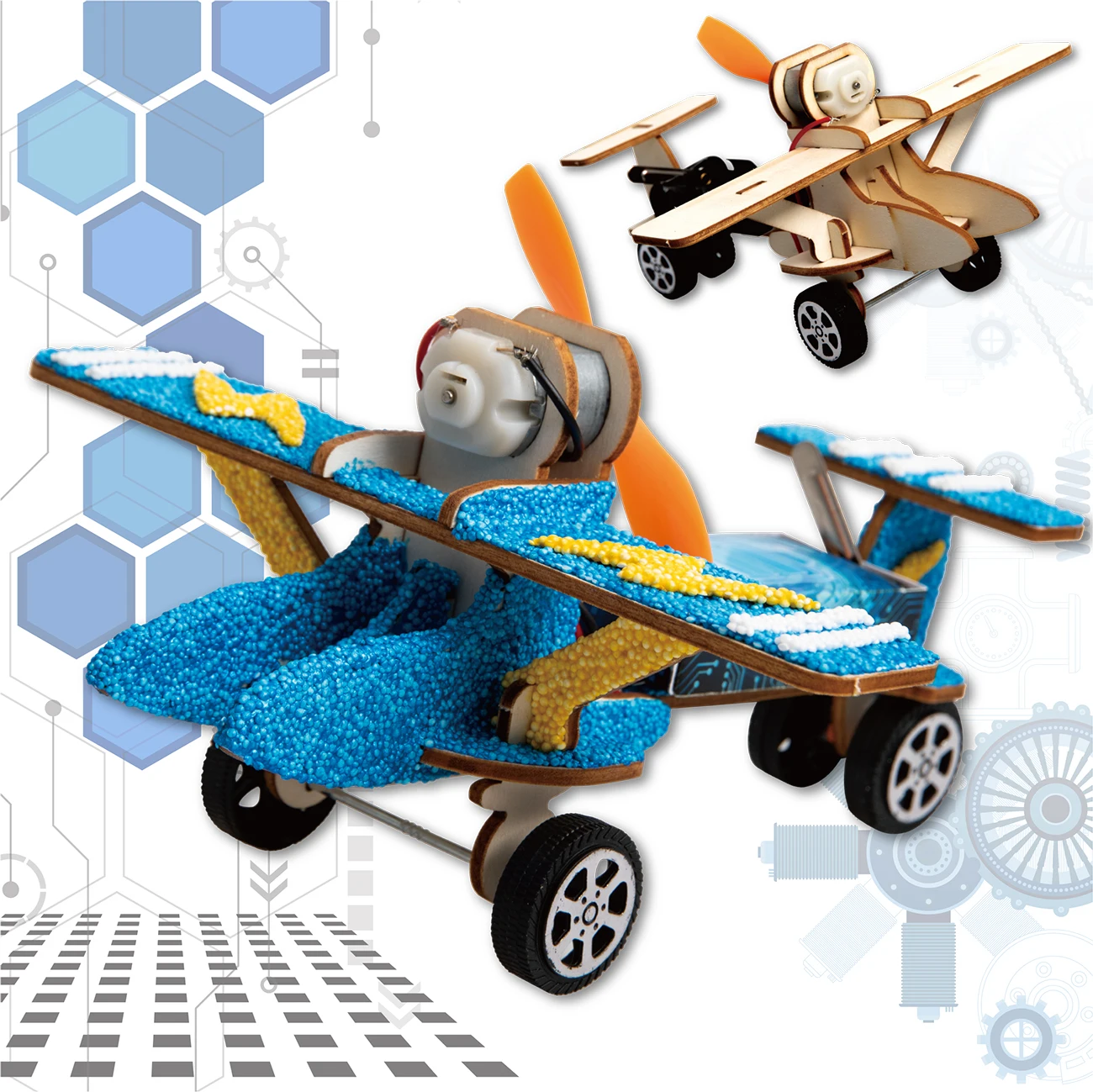 Paulinda Handmade Gluten-free Kneadable Pliable Remote Control HITECH Aircraft Kit Modeling Foam Clay