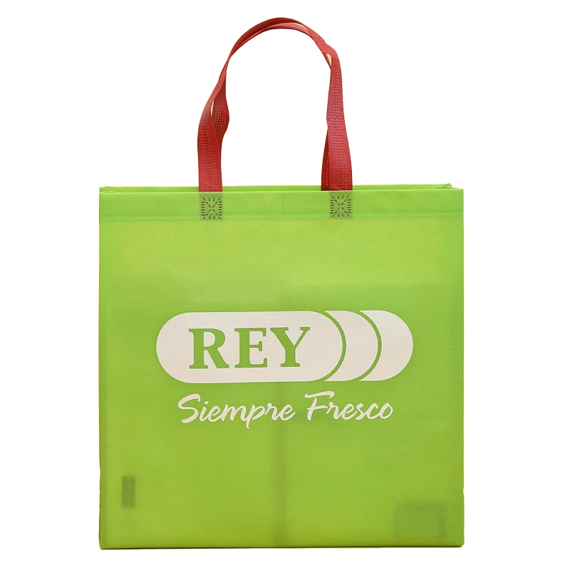 Cheap price ultrasonic sealed pressing pp bag non woven laminated tote promotional pla non wove gift christmas bag print
