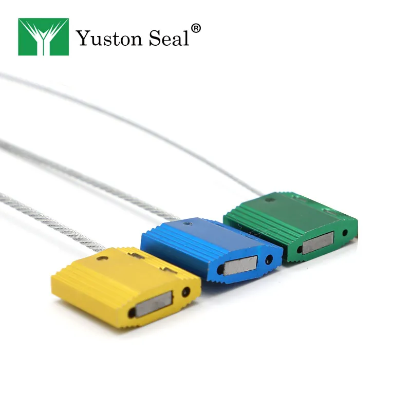 YTCS007 tamper proof custom logo aluminum cable seal for shipping with high quality