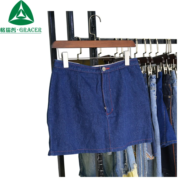 Korean Import Used Clothes Bales Second Hand Thrift Ladies Skirt Short Jeans Bundle