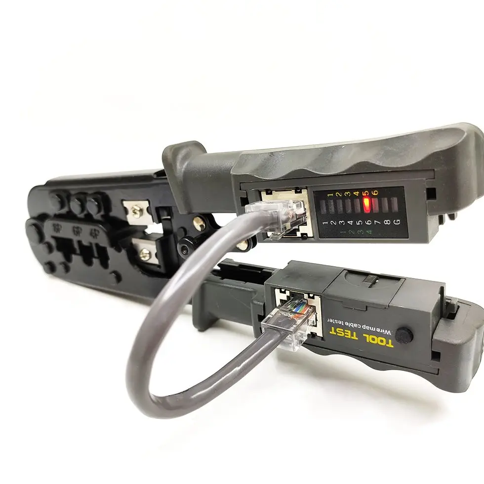 Многофункциональный сетевой обжимной инструмент Rj45 Rj11 Rj12 Кабельный тестер обжимной инструмент режущие плоскогубцы резак Зачистки Кабеля Тестер