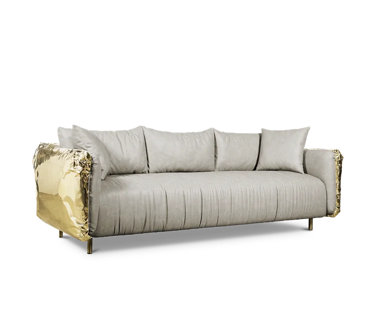 Excellent Price  Round villa mansion single seat combination sofa Living room furniture Foshan furniture