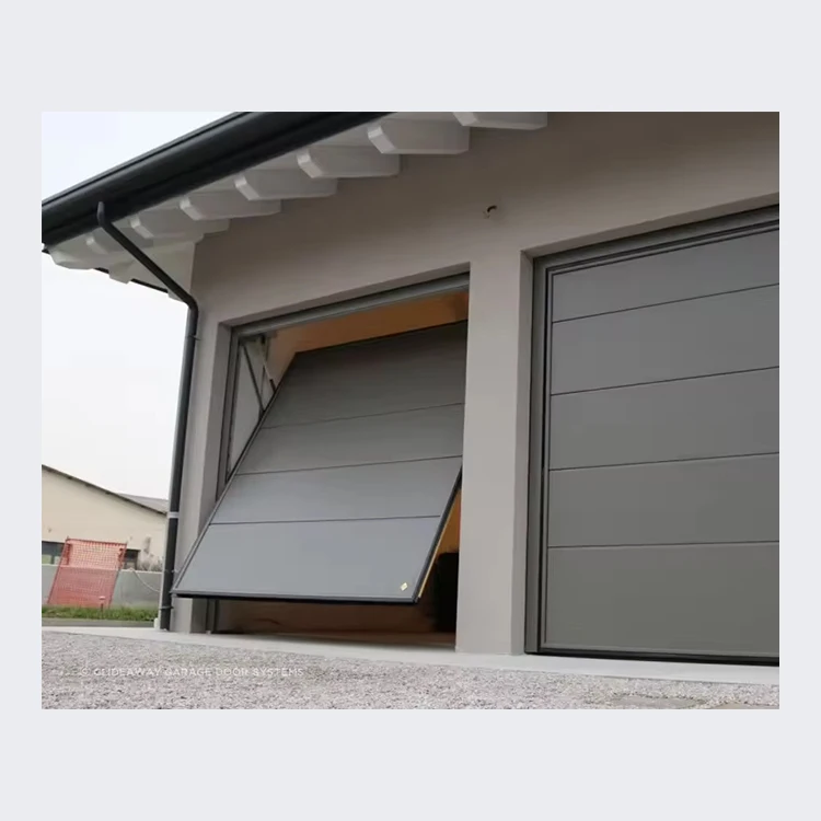 Customized size one piece modern glass panel lift garage door cost