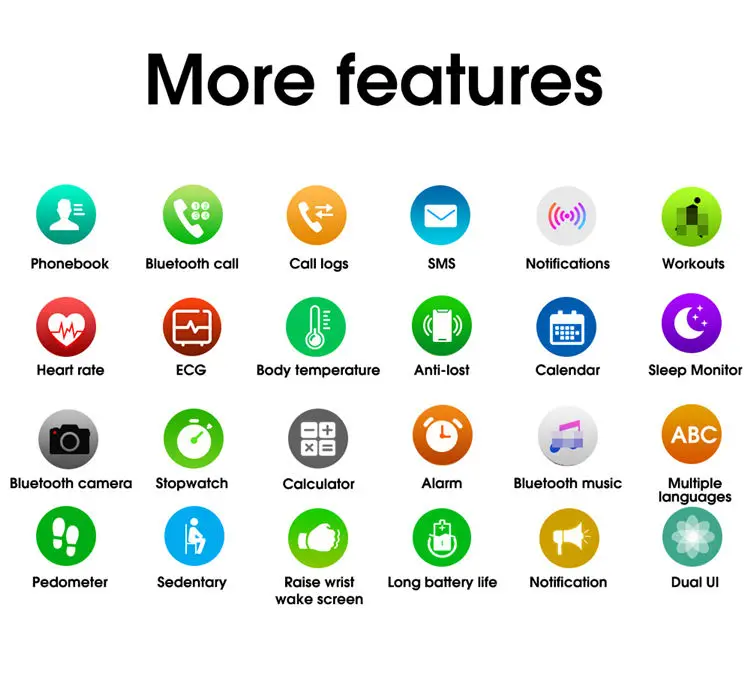 2021 New W26+ Sport Smart Watch W26 Plus Smart Watch 1.75 Full Screen IP68 Waterproof BT Calling Heart Rate/Blood Pressure