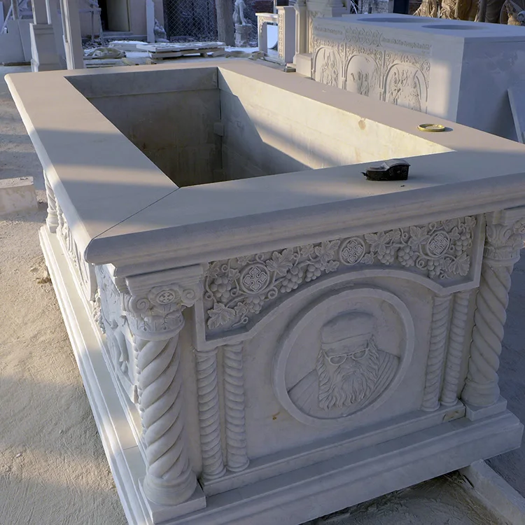Factory wholesale Customizable exquisite Marble hand carved relief natural stone church altar