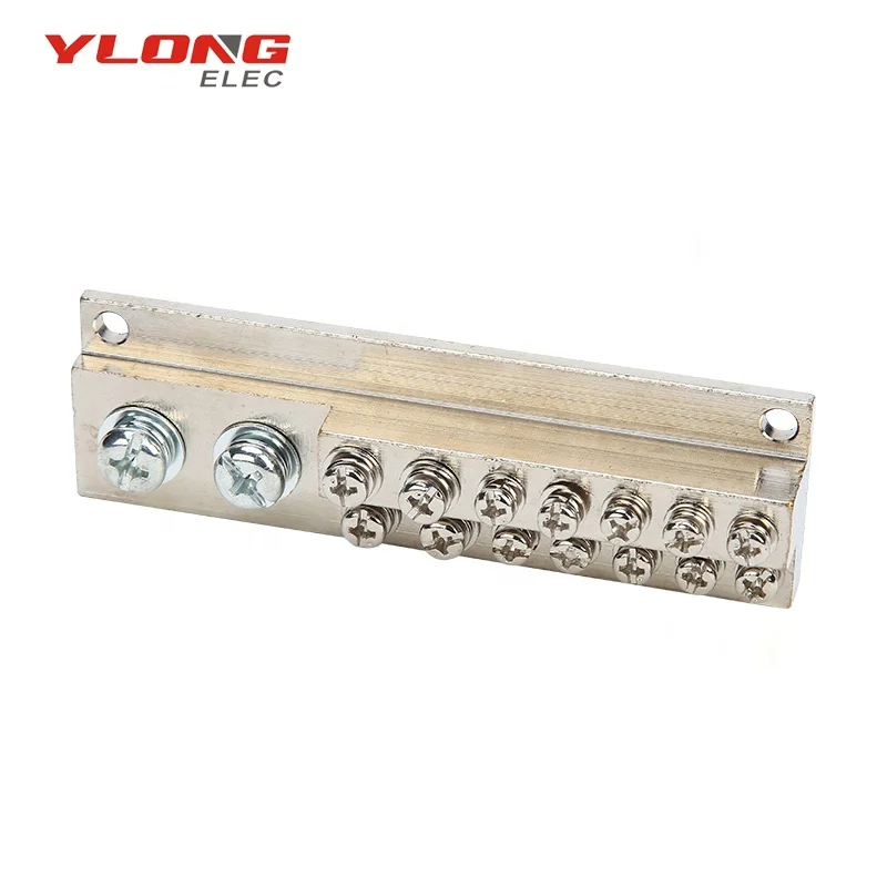 JDG-C-7P  earth ground  terminal block brass bar 8 Positions