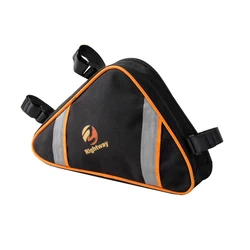 Новый дизайн 2021, Полиэстеровая водонепроницаемая черная сумка для велосипедной рамы, велосипедные сумки