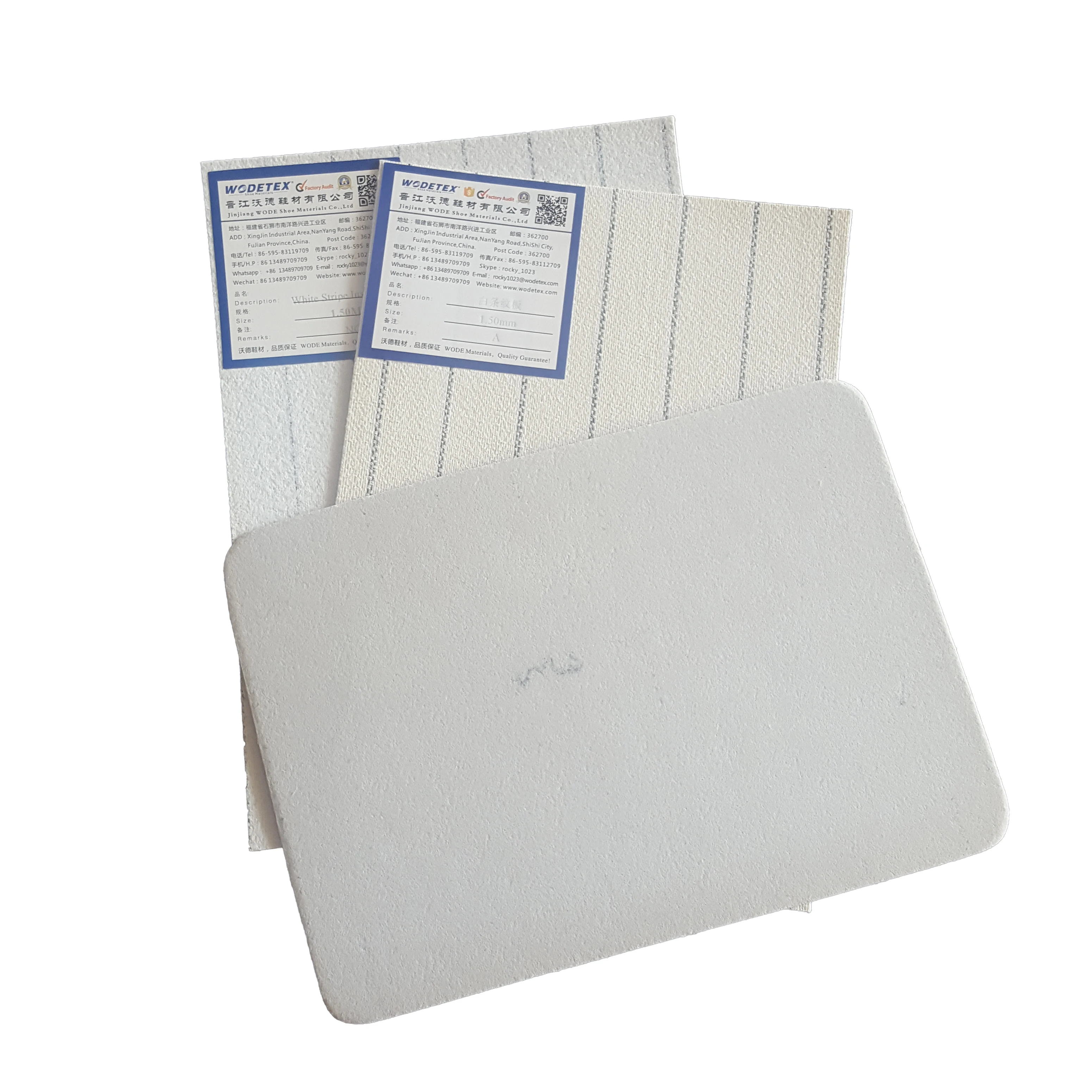 Nonwoven Stripe Shoe Insole Board for Shoes Material