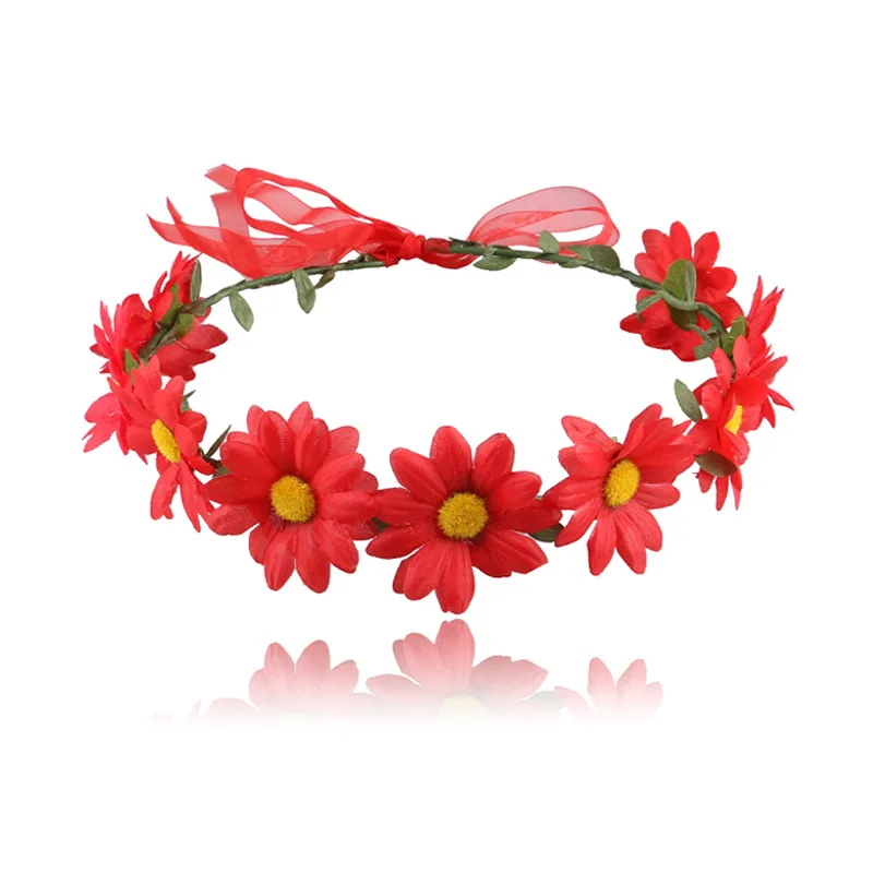 Новинка, Европейская и американская тиара в виде морского подсолнуха, ромашки, детская лента, гирлянда, аксессуары для волос подружки невесты