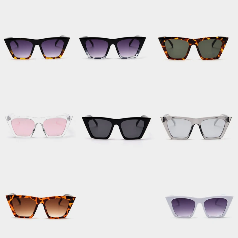 High Quality Hot Selling Travel Outdoor Custom  Instagram  Street Photos Vintage Concave Style Cat-eye Frames Eyewear Sunglasses