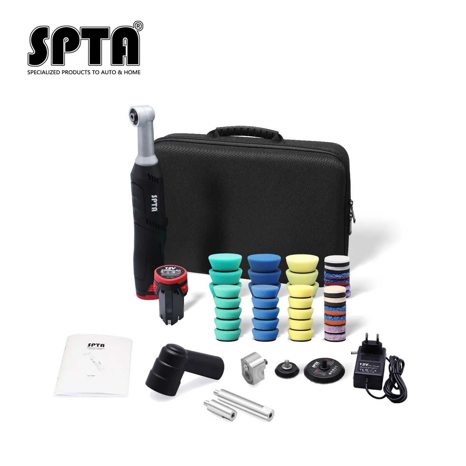 
SPTA Rotary Polisher Extension Shaft For 12V Cordless Mini Polisher 