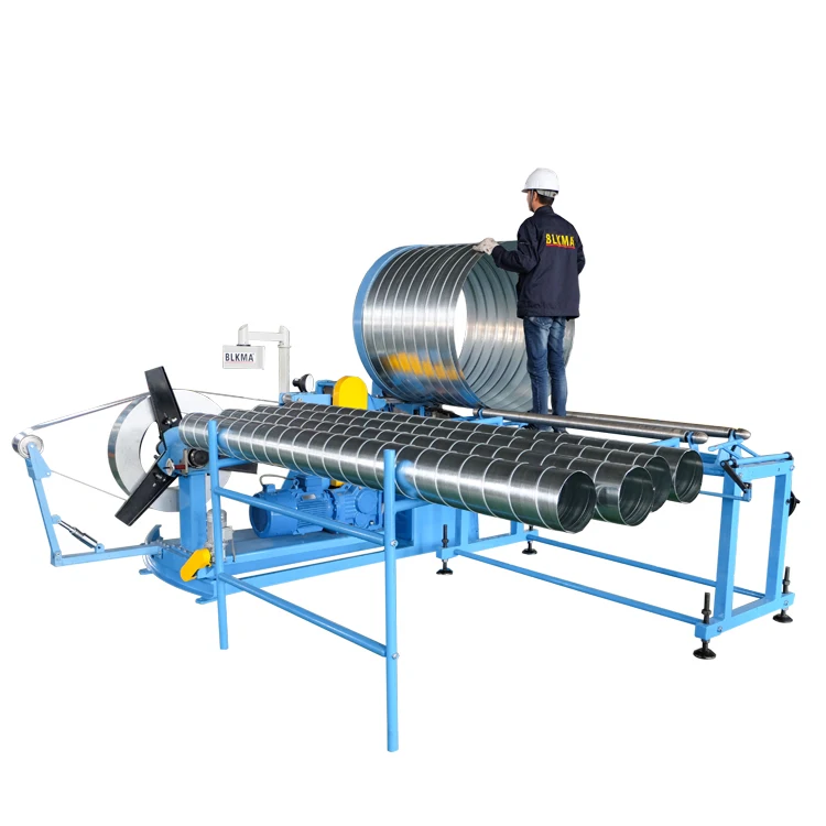 BLKMA Round Pipe Spiro tube former and Spiral air duct making machine