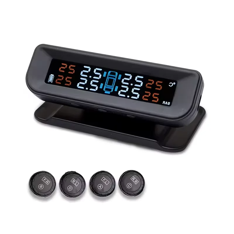 Высококачественная автомобильная система TPMS на солнечных батареях 24 В рабочее напряжение с точным внутренним и внешним датчиком